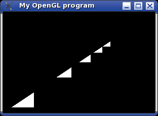 Screenshot with perspective projection.